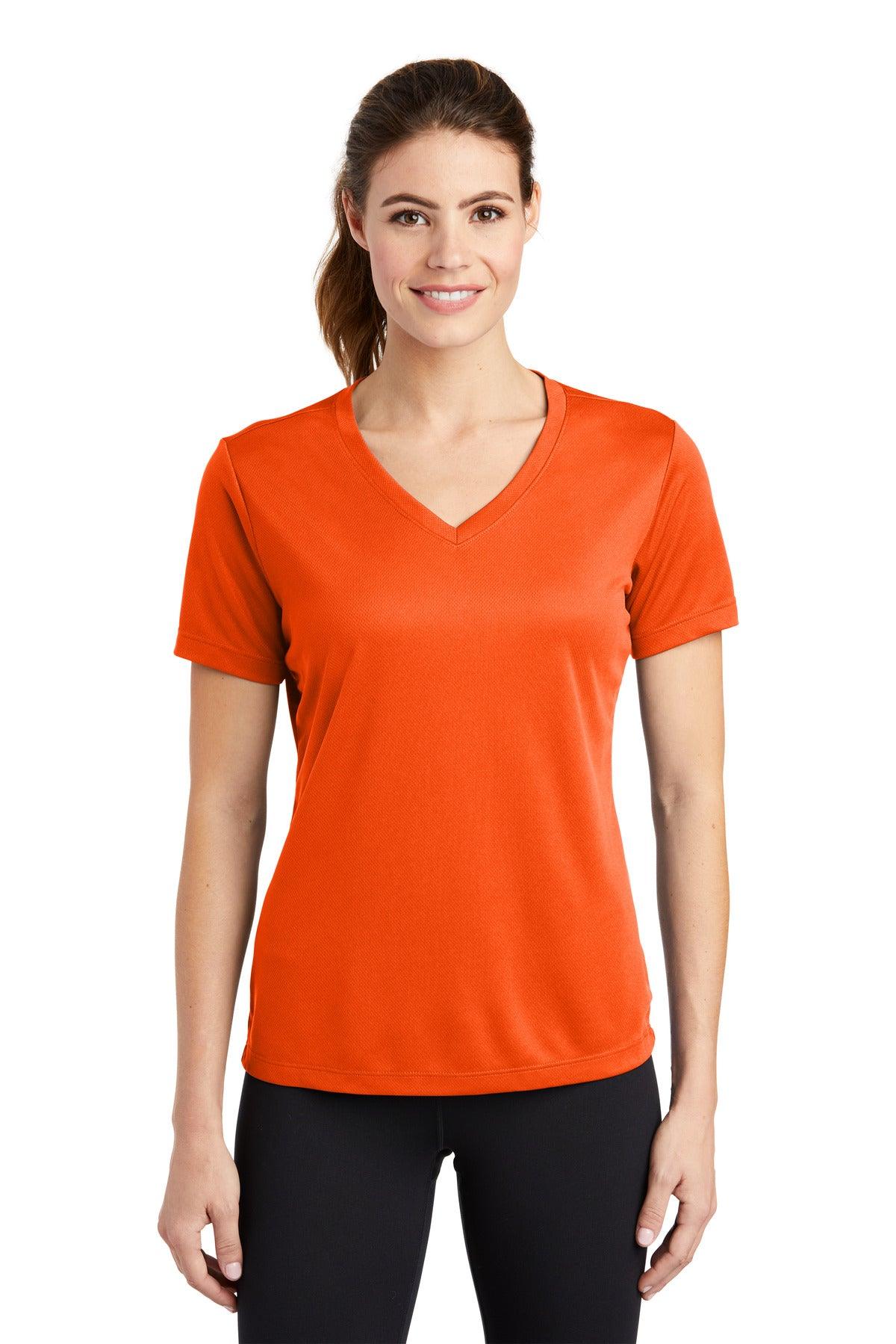 Sport-Tek Ladies PosiCharge RacerMesh V-Neck Tee. LST340 - Dresses Max