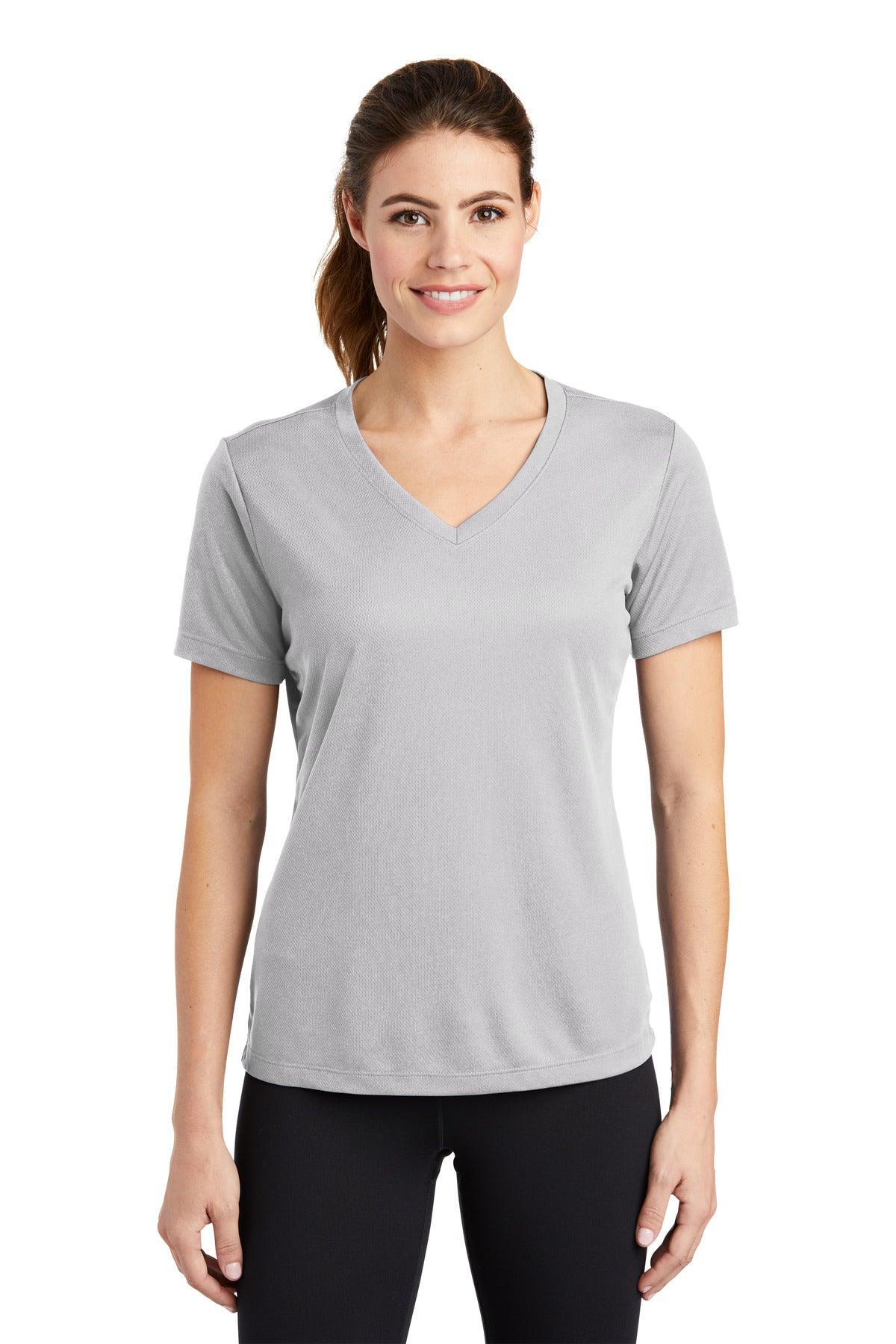 Sport-Tek Ladies PosiCharge RacerMesh V-Neck Tee. LST340 - Dresses Max