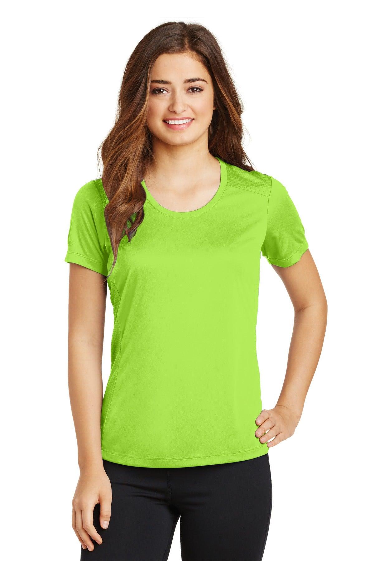 Sport-Tek Ladies PosiCharge Elevate Scoop Neck Tee. LST380 - Dresses Max