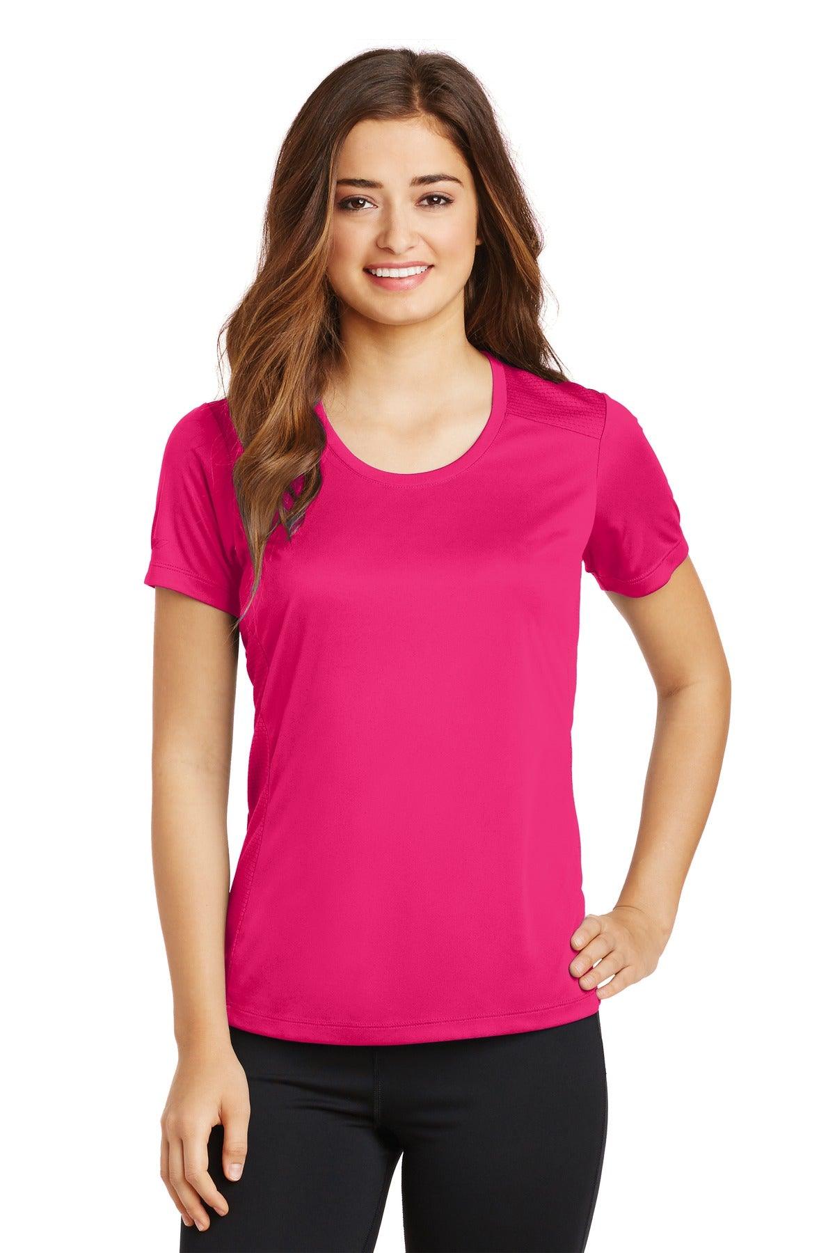 Sport-Tek Ladies PosiCharge Elevate Scoop Neck Tee. LST380 - Dresses Max