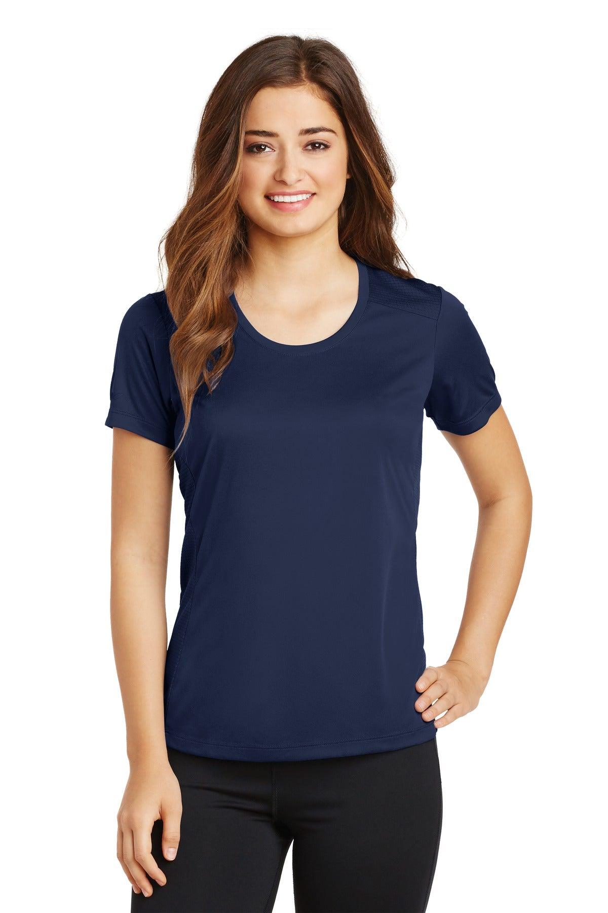 Sport-Tek Ladies PosiCharge Elevate Scoop Neck Tee. LST380 - Dresses Max