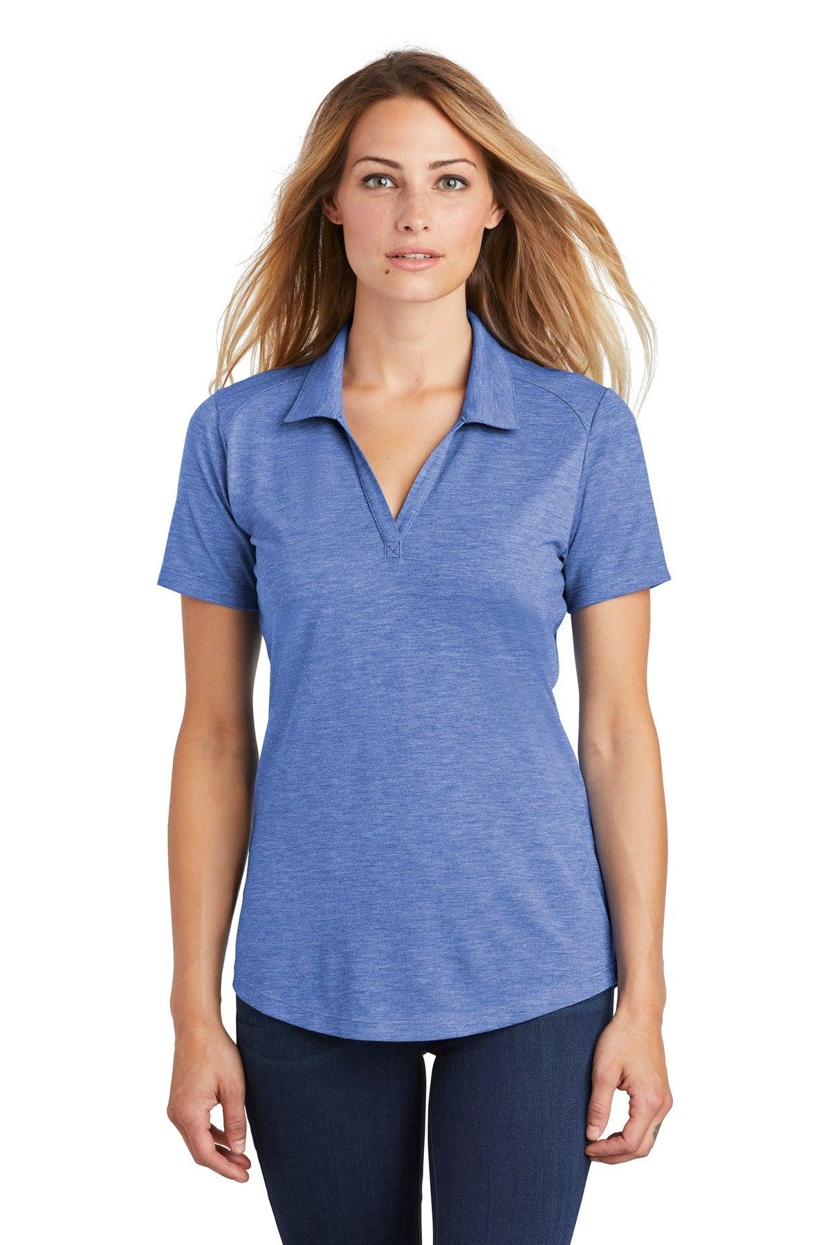 Sport-Tek Ladies PosiCharge Tri-Blend Wicking Polo. LST405 - Dresses Max