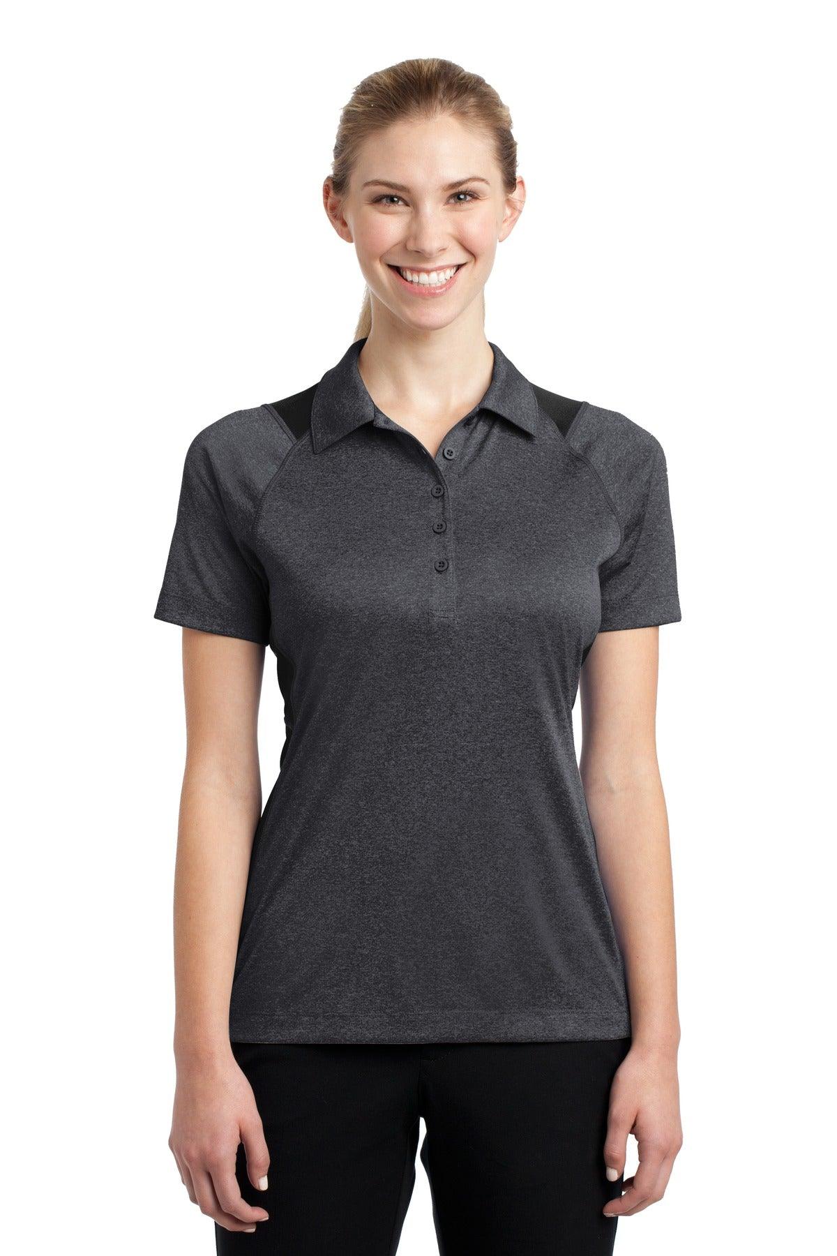 Sport-Tek Ladies Heather Colorblock Contender Polo. LST665 - Dresses Max