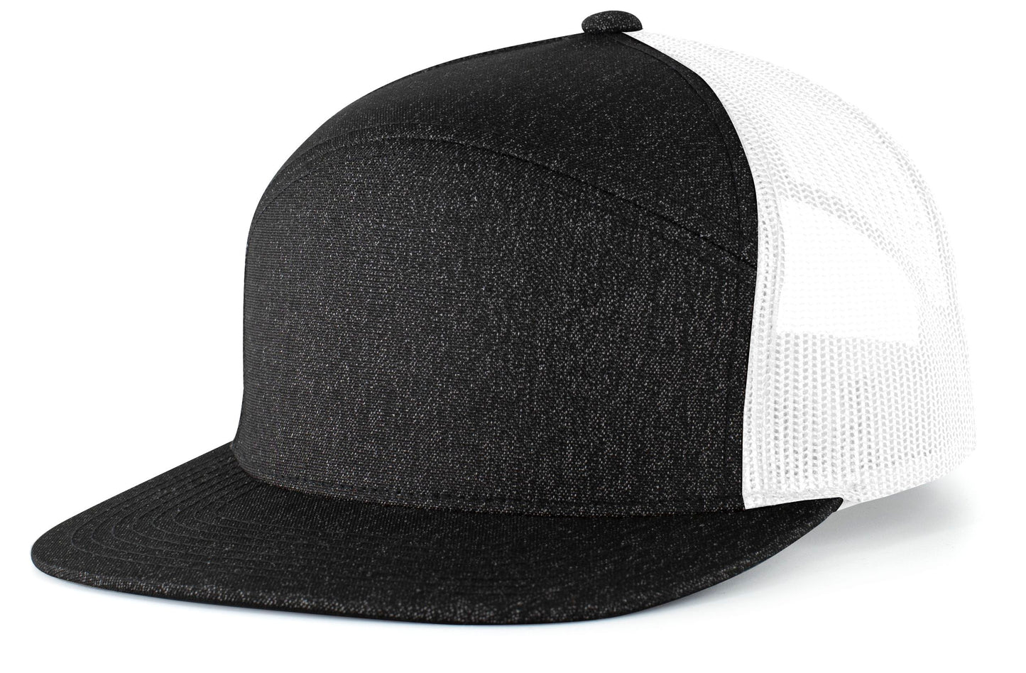 Heather 6-Panel Arch Trucker Snapback Cap P710