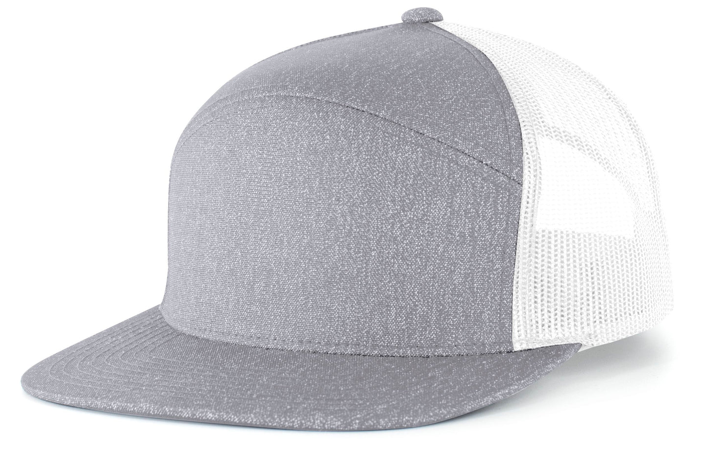 Heather 6-Panel Arch Trucker Snapback Cap P710