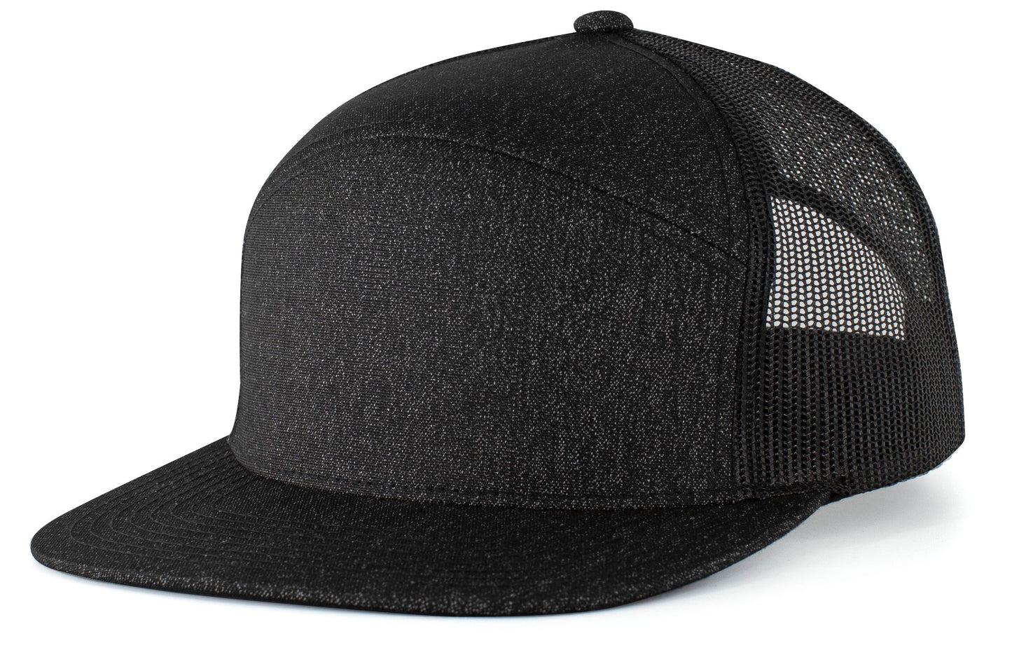 Heather 6-Panel Arch Trucker Snapback Cap P710