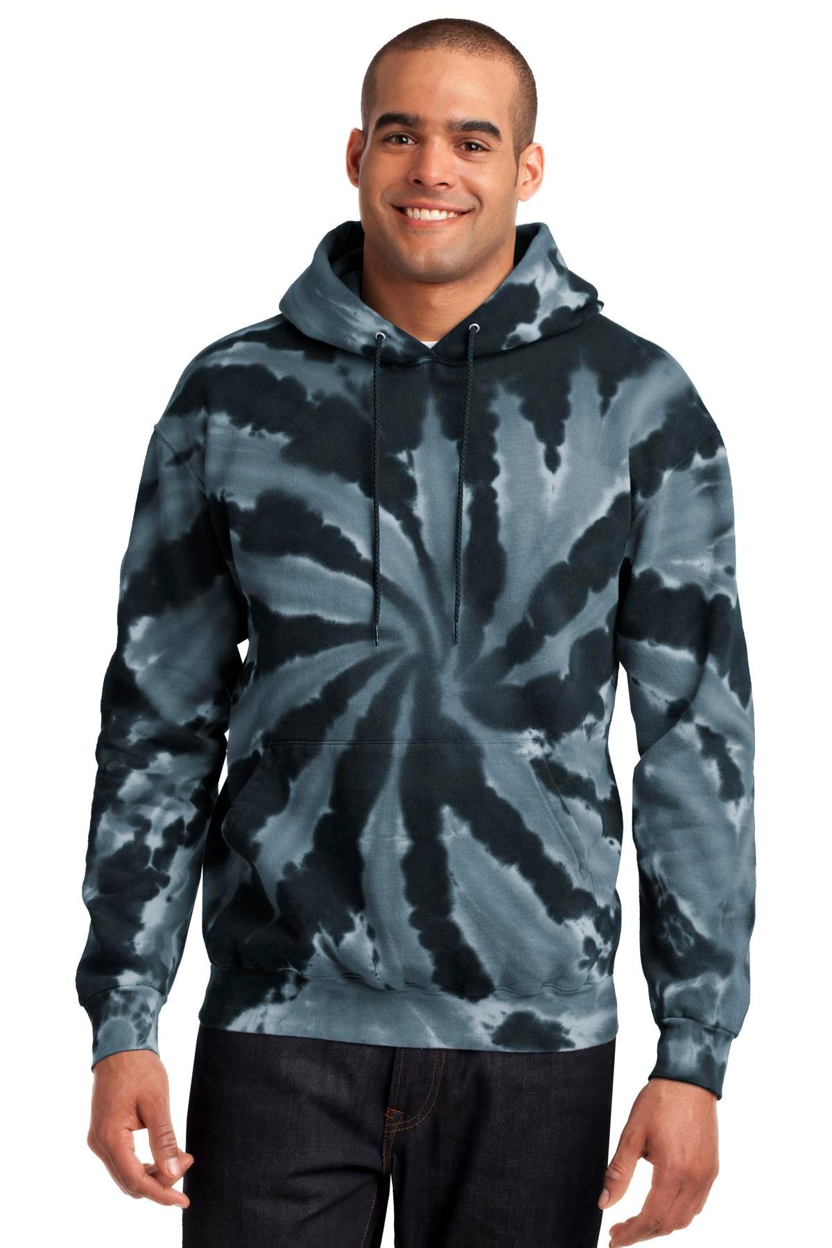 Port & Company Tie-Dye Pullover Hooded Sweatshirt. PC146 - Dresses Max