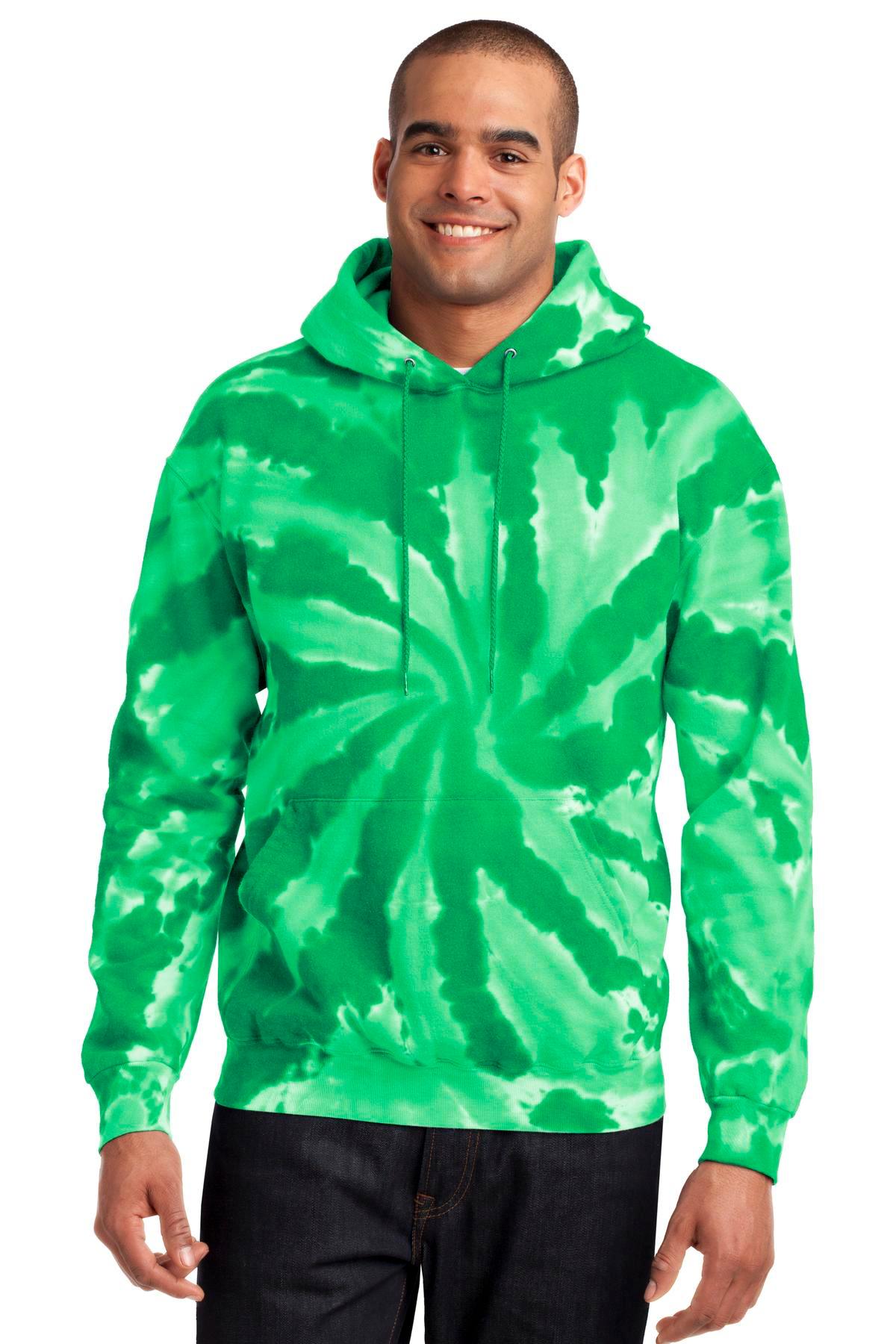 Port & Company Tie-Dye Pullover Hooded Sweatshirt. PC146 - Dresses Max