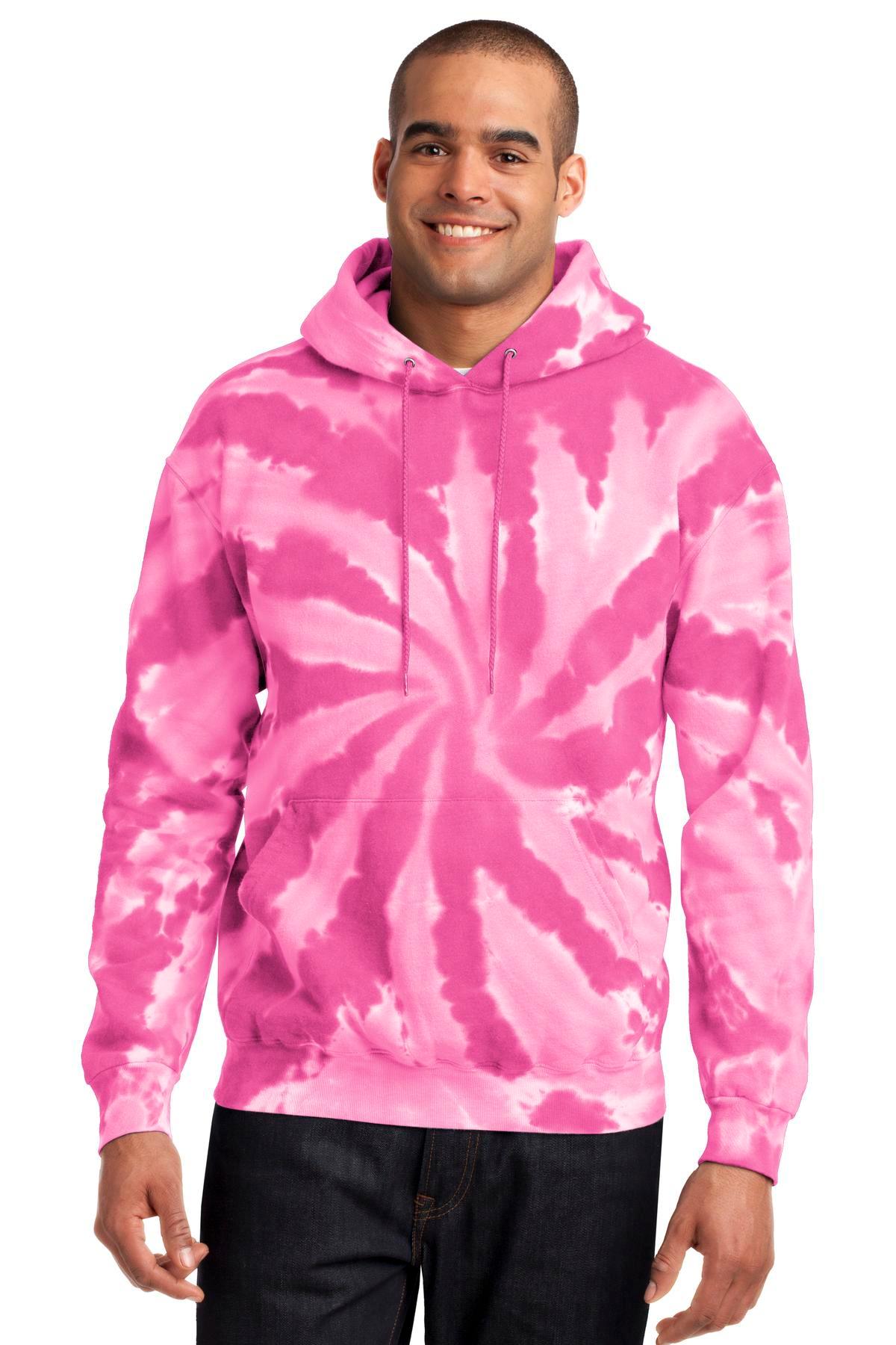 Port & Company Tie-Dye Pullover Hooded Sweatshirt. PC146 - Dresses Max