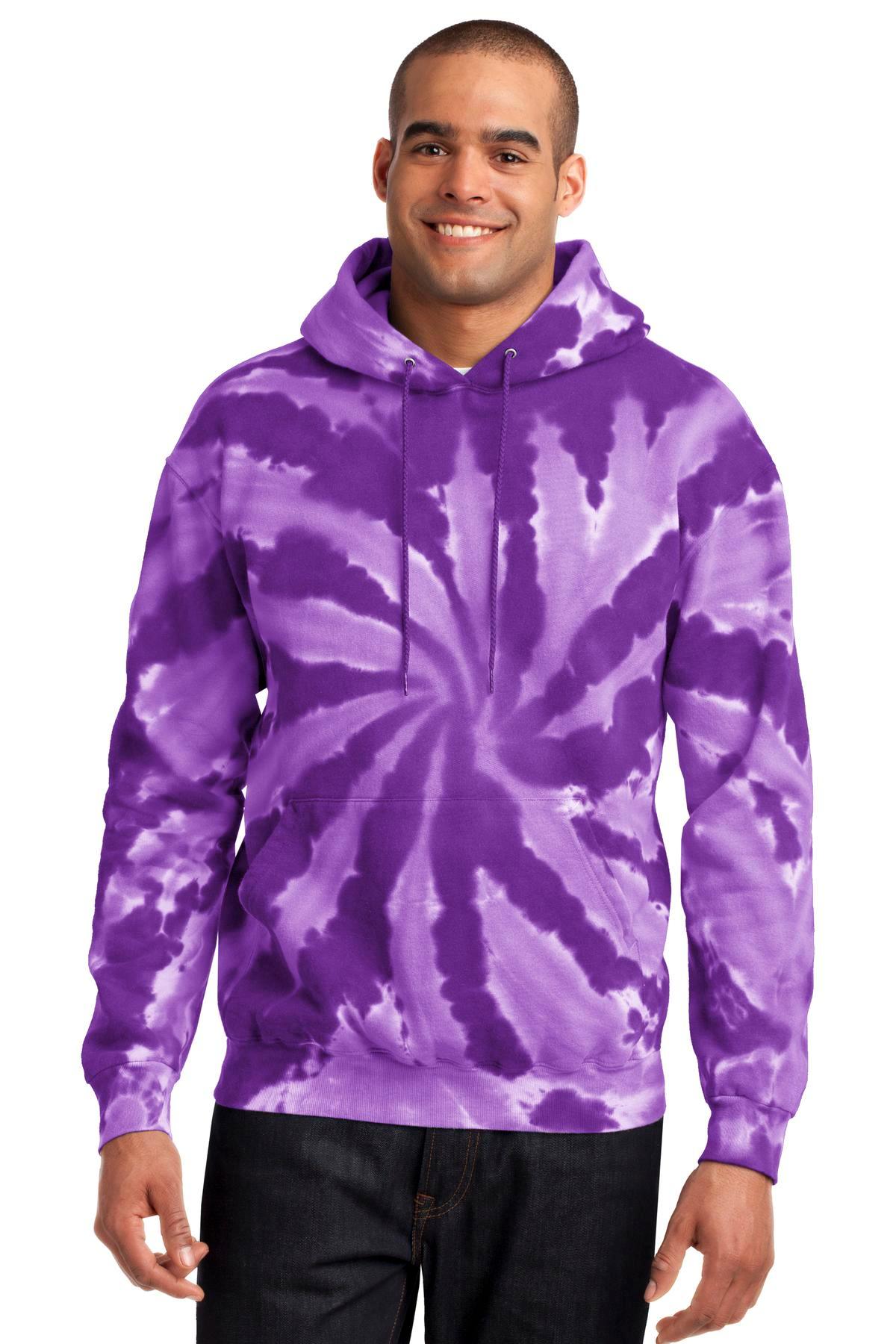 Port & Company Tie-Dye Pullover Hooded Sweatshirt. PC146 - Dresses Max