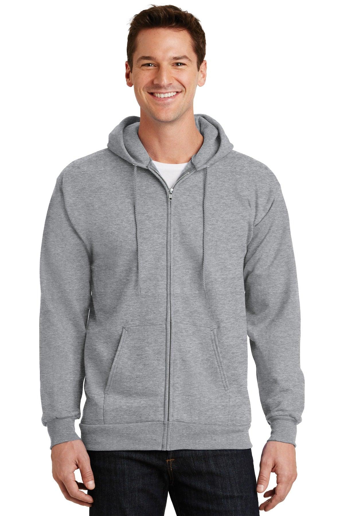 Port & Company - Essential Fleece Full-Zip Hooded Sweatshirt. PC90ZH - Dresses Max