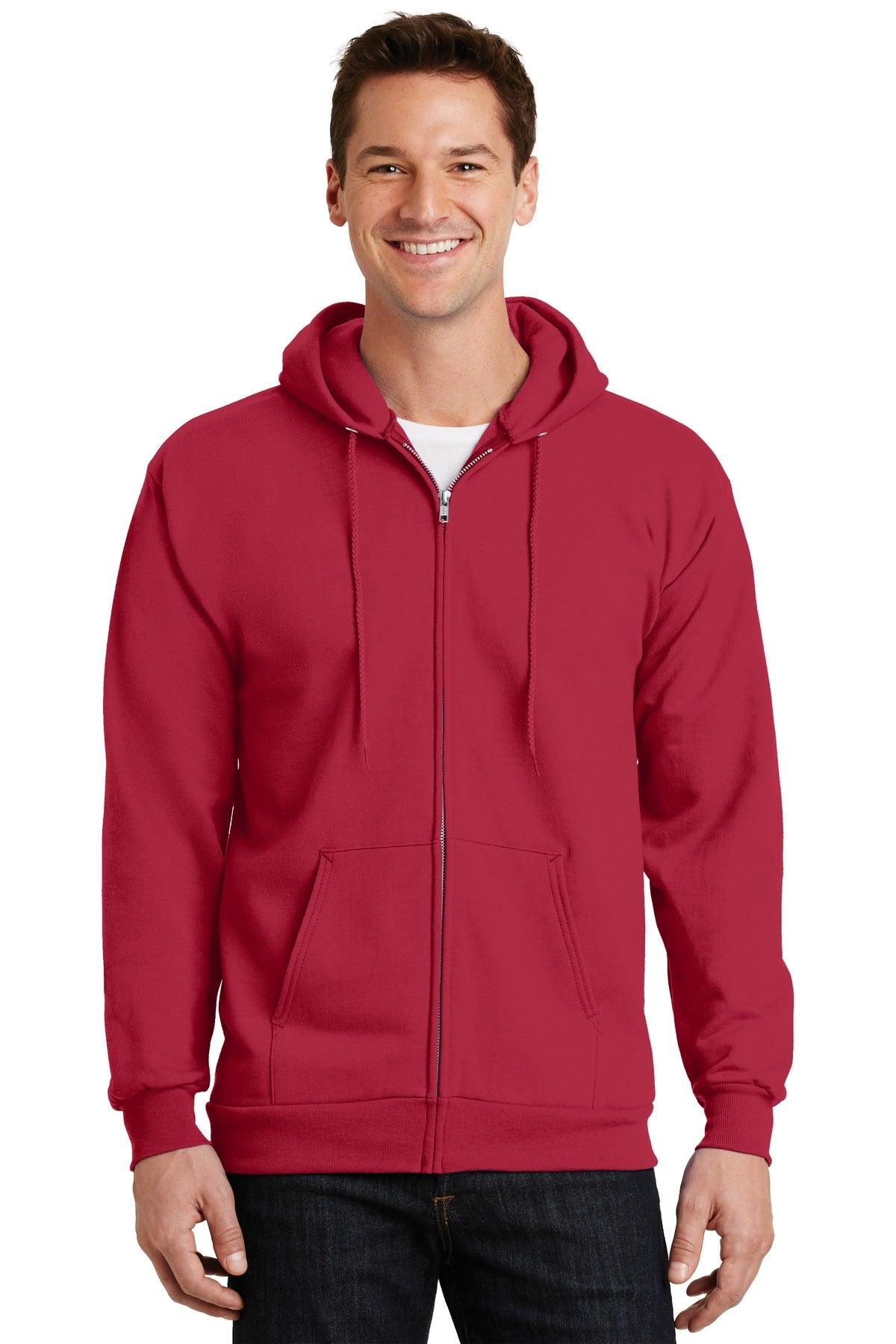 Port & Company - Essential Fleece Full-Zip Hooded Sweatshirt. PC90ZH - Dresses Max