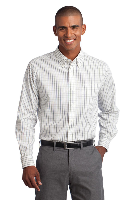 Port Authority Tattersall Easy Care Shirt. S642 - Dresses Max