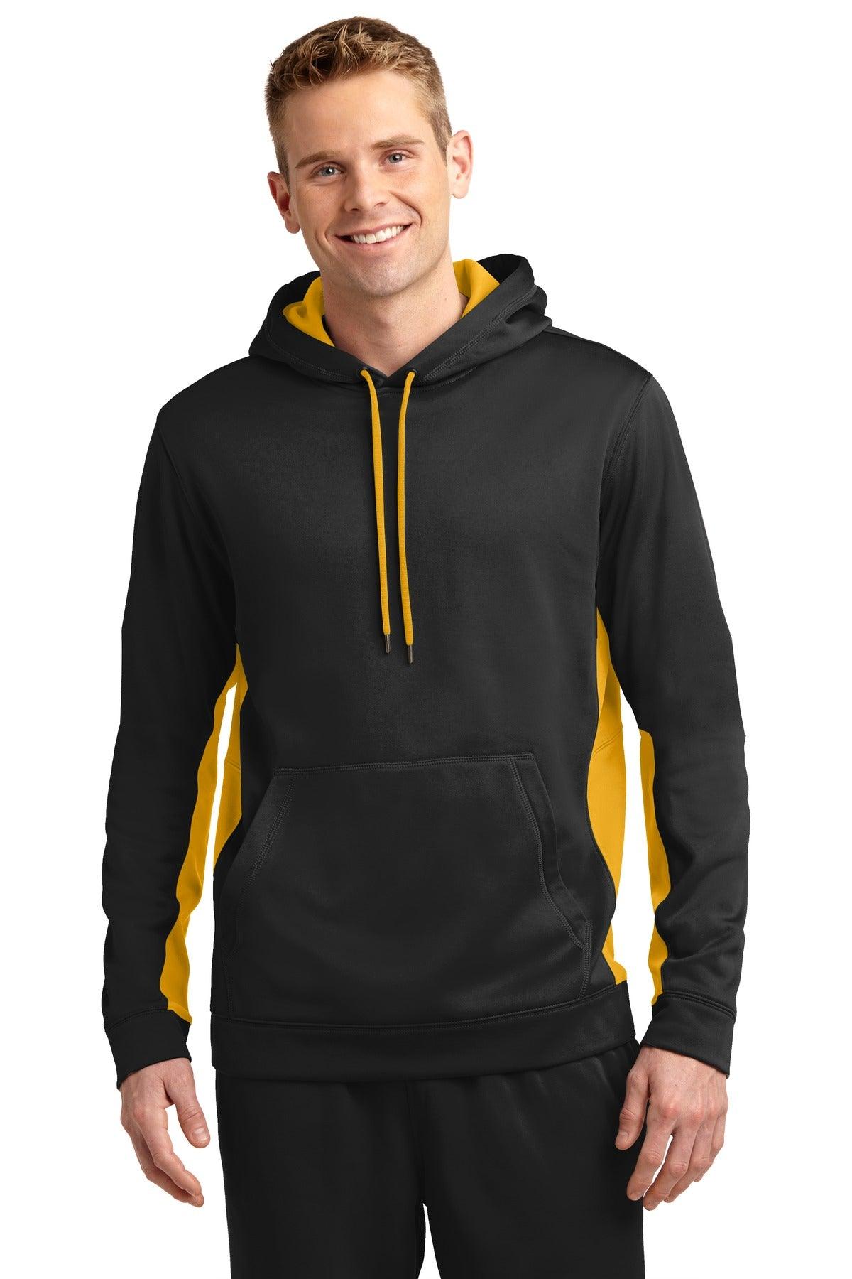 Sport-Tek Sport-Wick Fleece Colorblock Hooded Pullover. ST235 - Dresses Max