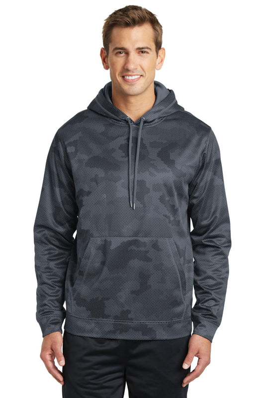 Sport-Tek Sport-Wick CamoHex Fleece Hooded Pullover. ST240 - Dresses Max