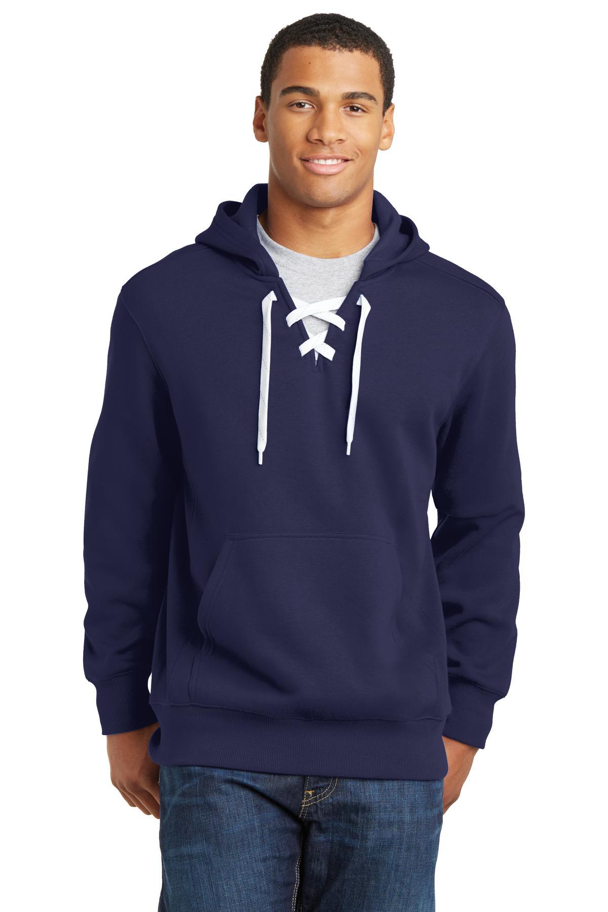 Sport-Tek Lace Up Pullover Hooded Sweatshirt. ST271 - Dresses Max