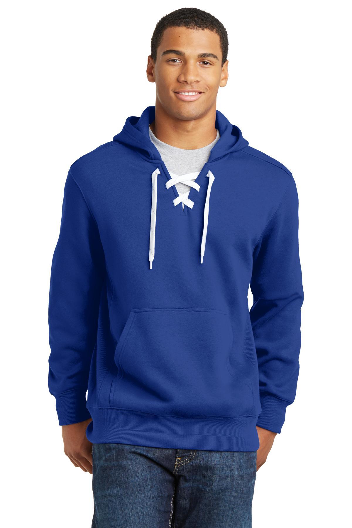 Sport-Tek Lace Up Pullover Hooded Sweatshirt. ST271 - Dresses Max