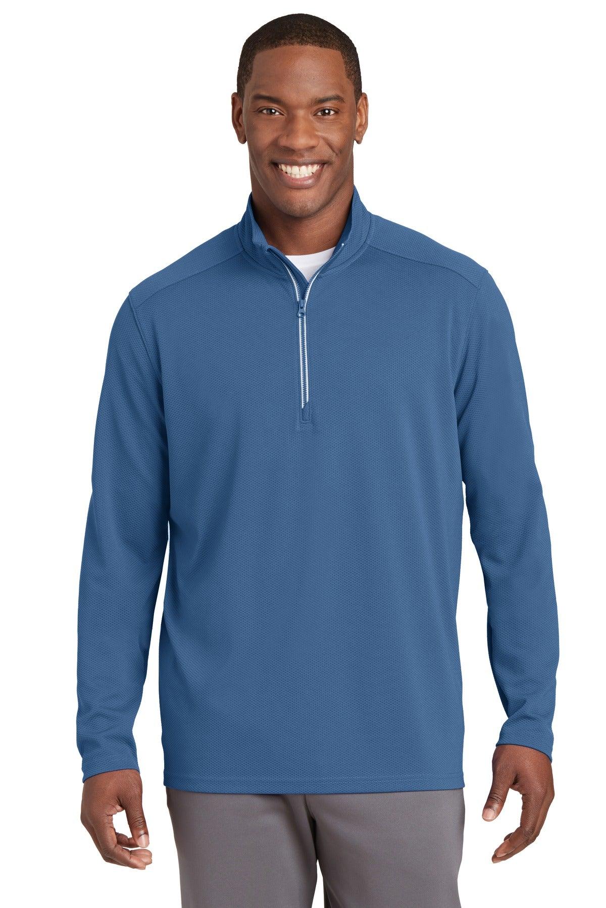 Sport-Tek Sport-Wick Textured 1/4-Zip Pullover. ST860 - Dresses Max