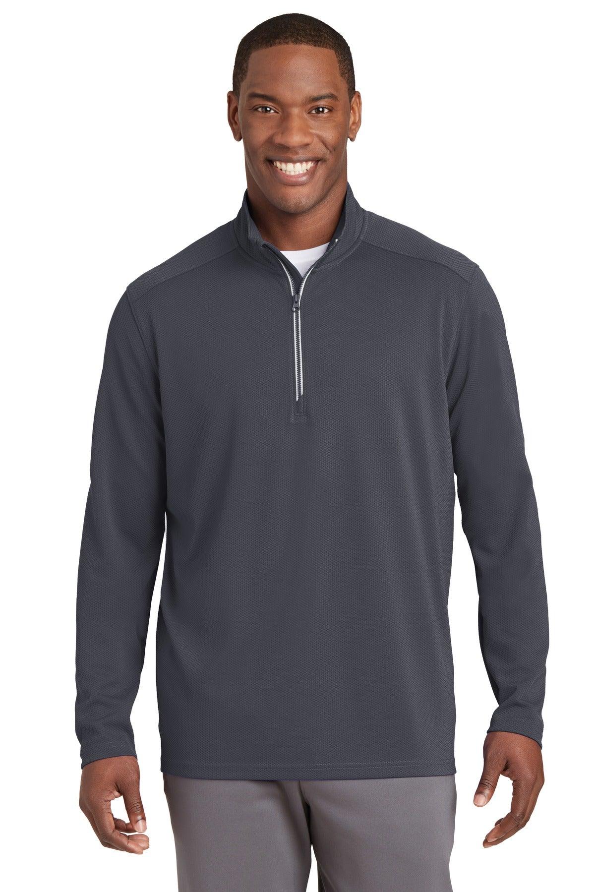 Sport-Tek Sport-Wick Textured 1/4-Zip Pullover. ST860 - Dresses Max