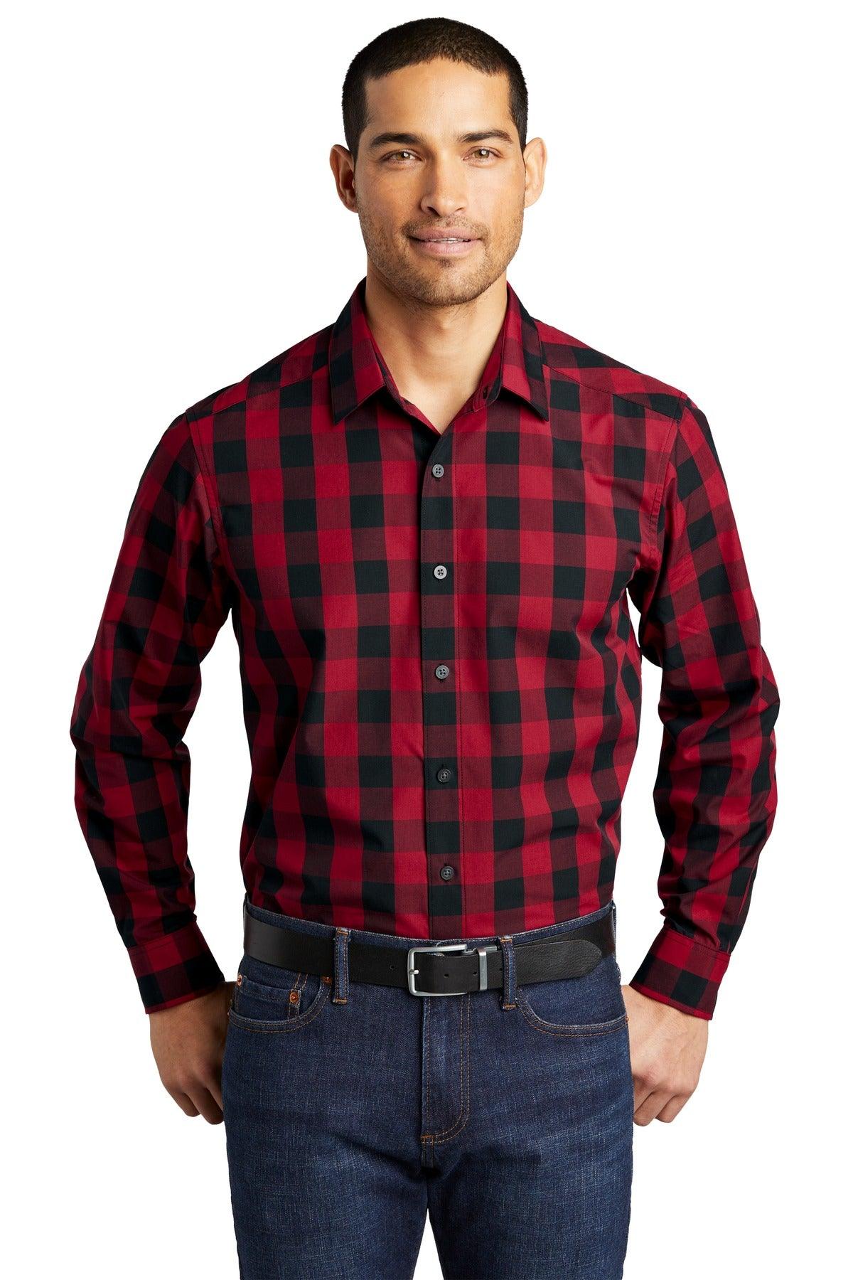 Port Authority Everyday Plaid Shirt. W670 - Dresses Max