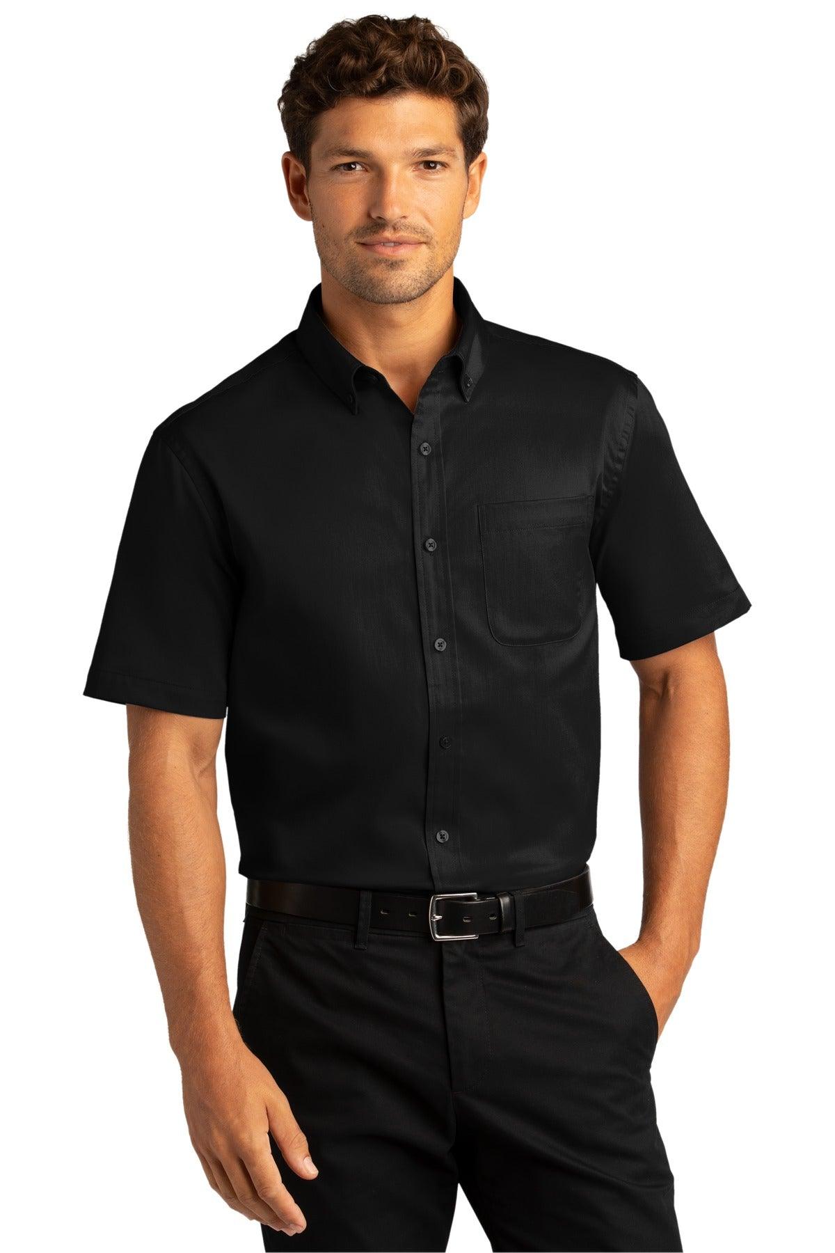 Port Authority Short Sleeve SuperPro React Twill Shirt. W809 - Dresses Max