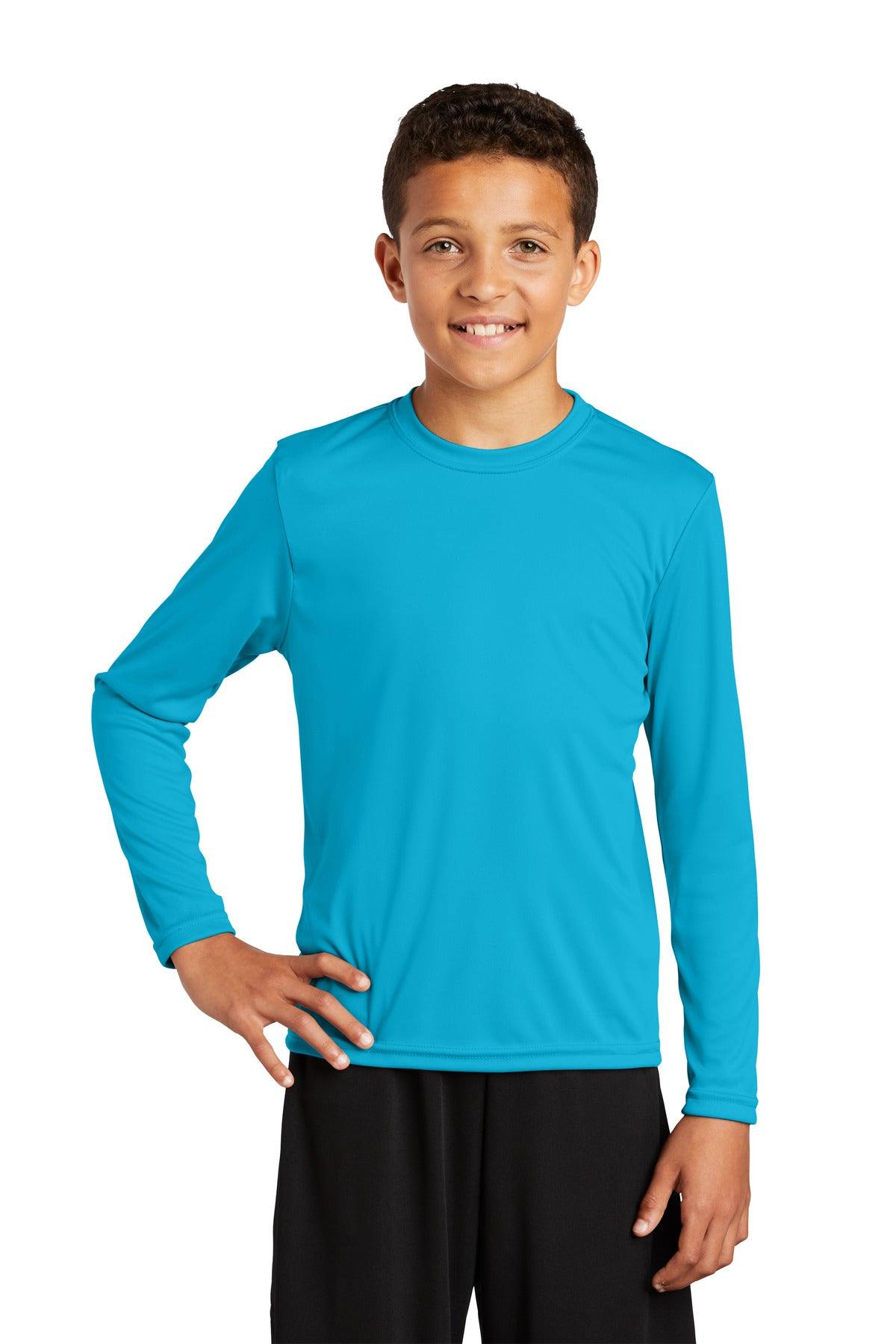 Sport-Tek Youth Long Sleeve PosiCharge Competitor Tee. YST350LS - Dresses Max