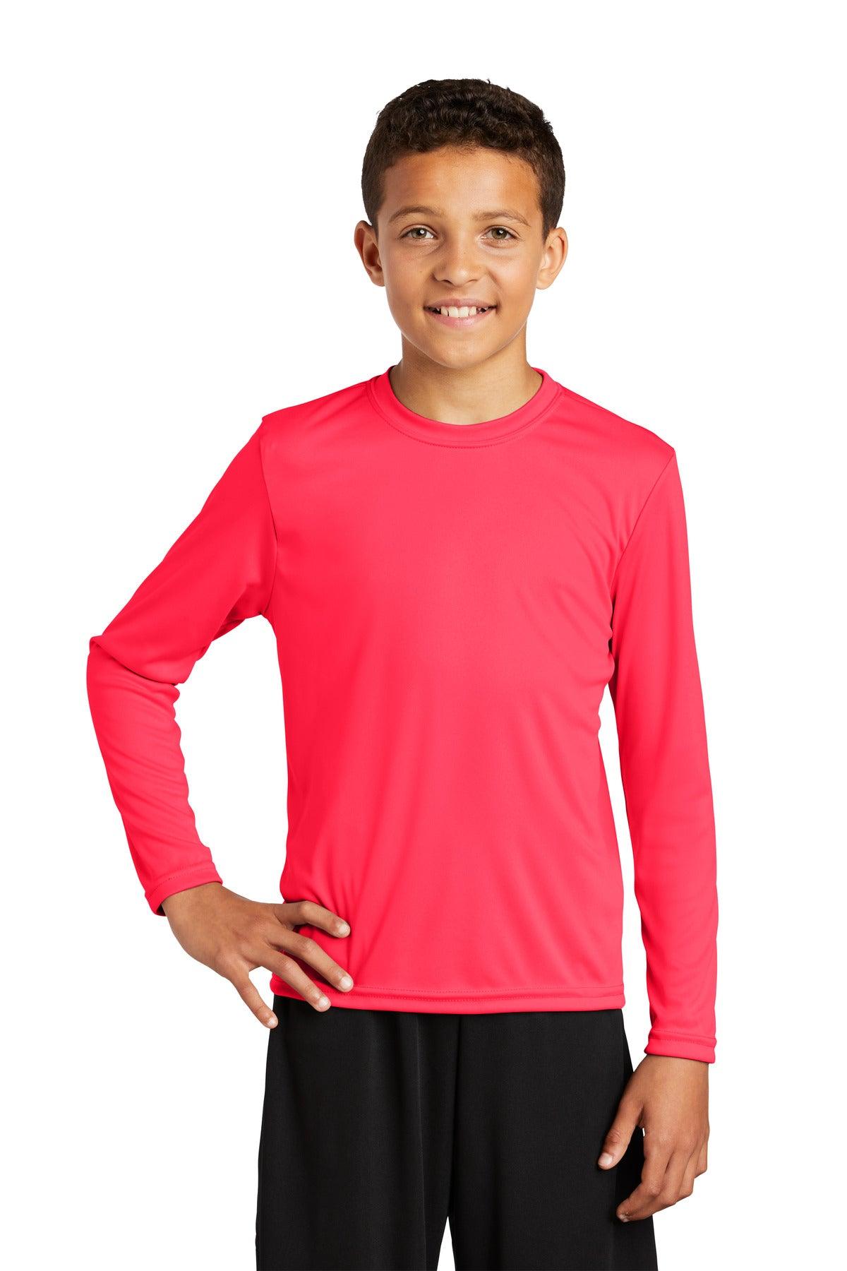 Sport-Tek Youth Long Sleeve PosiCharge Competitor Tee. YST350LS - Dresses Max