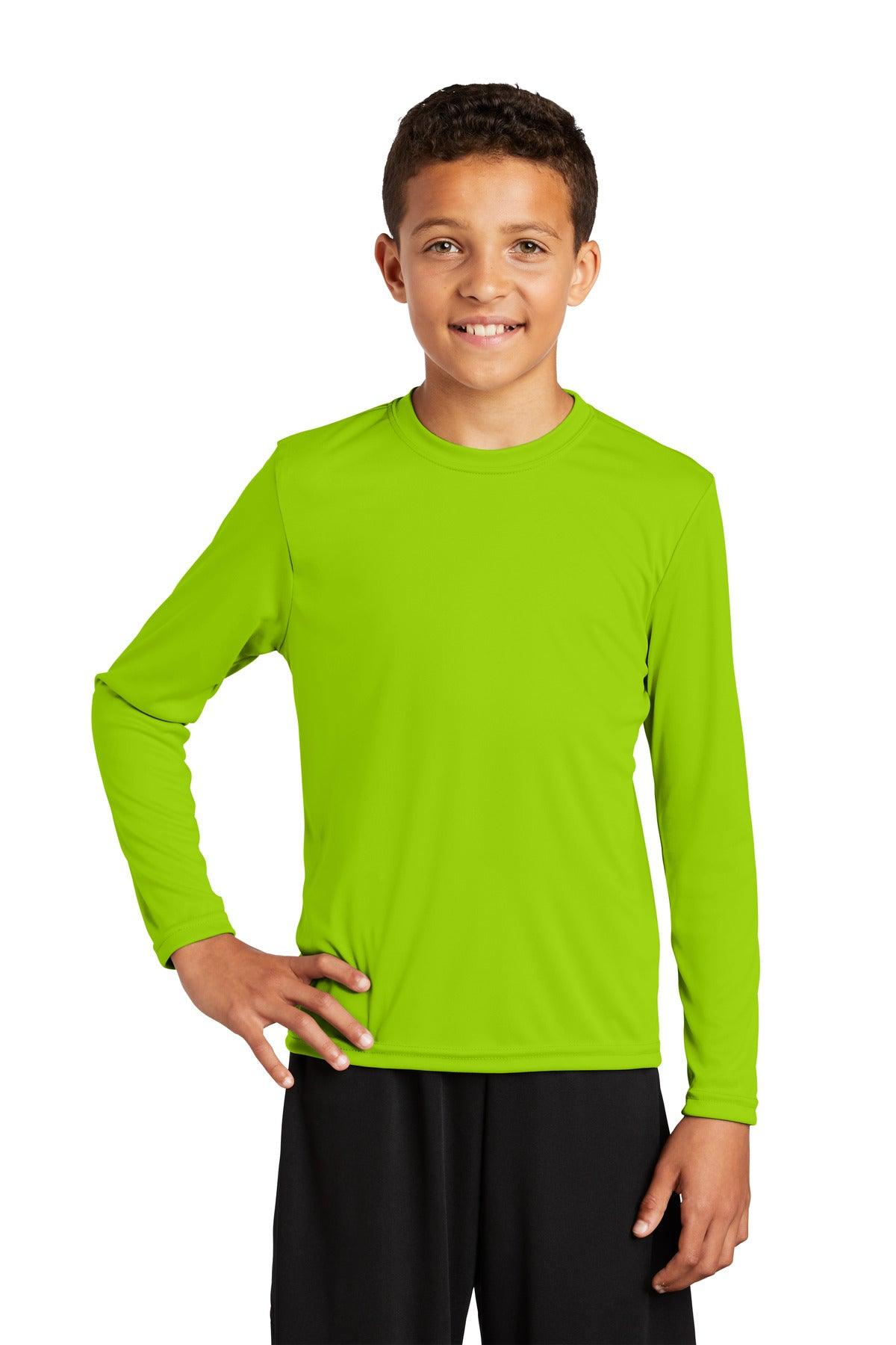 Sport-Tek Youth Long Sleeve PosiCharge Competitor Tee. YST350LS - Dresses Max