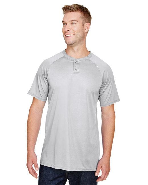 Augusta Sportswear Adult Attain 2-Button Baseball Jersey AG1565 - Dresses Max