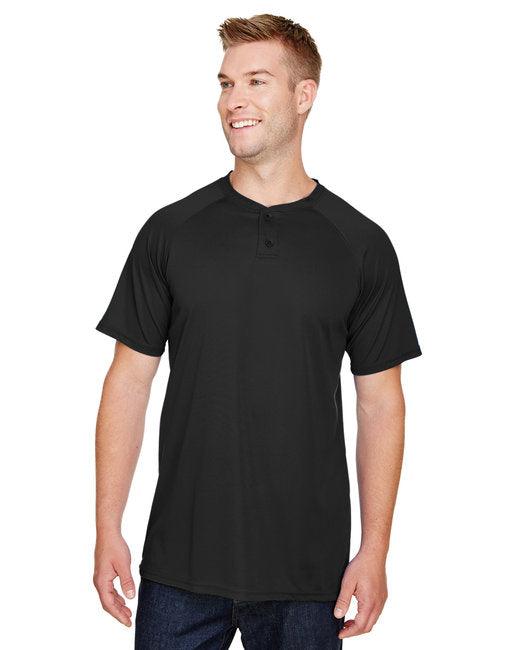 Augusta Sportswear Adult Attain 2-Button Baseball Jersey AG1565 - Dresses Max