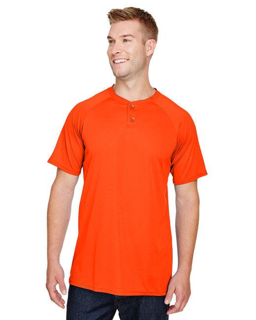 Augusta Sportswear Adult Attain 2-Button Baseball Jersey AG1565 - Dresses Max