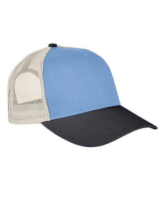 Authentic Pigment Tri-Color Trucker Cap AP1919 - Dresses Max