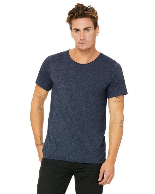 Bella + Canvas Men's Jersey Raw Neck T-Shirt B3014 - Dresses Max