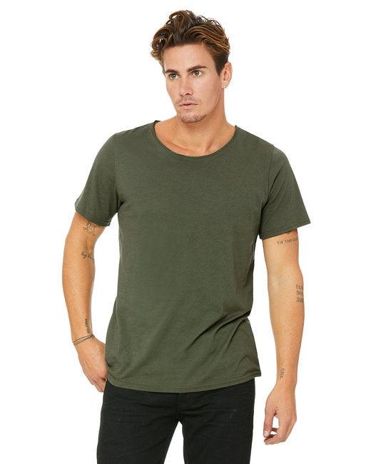 Bella + Canvas Men's Jersey Raw Neck T-Shirt B3014 - Dresses Max