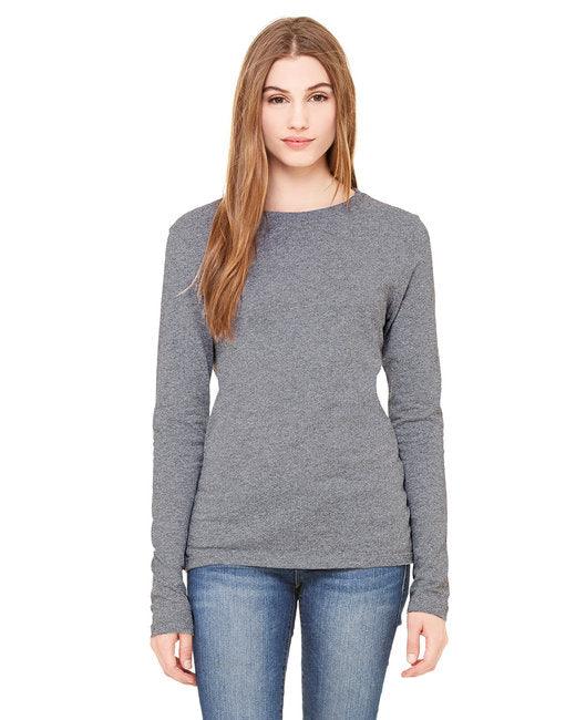 Bella + Canvas Ladies' Jersey Long-Sleeve T-Shirt B6500 - Dresses Max