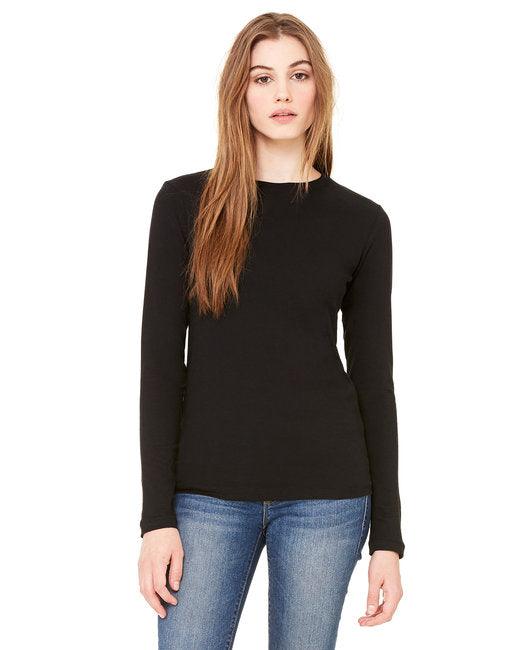 Bella + Canvas Ladies' Jersey Long-Sleeve T-Shirt B6500 - Dresses Max