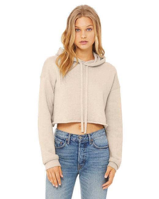 Bella + Canvas Ladies' Cropped Fleece Hoodie B7502 - Dresses Max