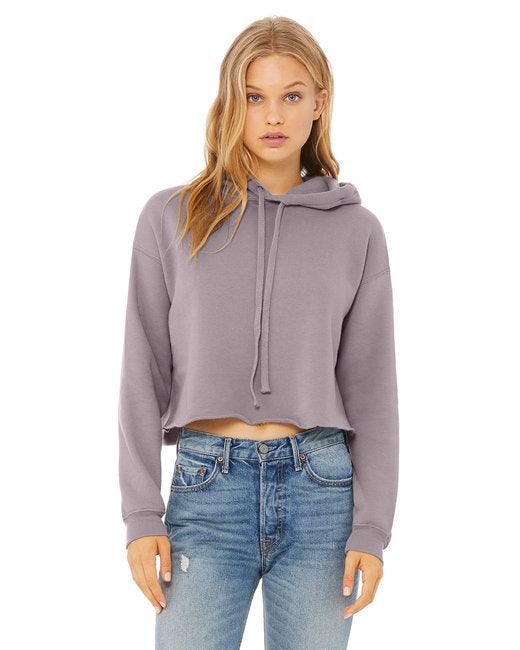 Bella + Canvas Ladies' Cropped Fleece Hoodie B7502 - Dresses Max