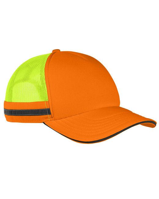 Big Accessories Safety Trucker Cap BA661 - Dresses Max