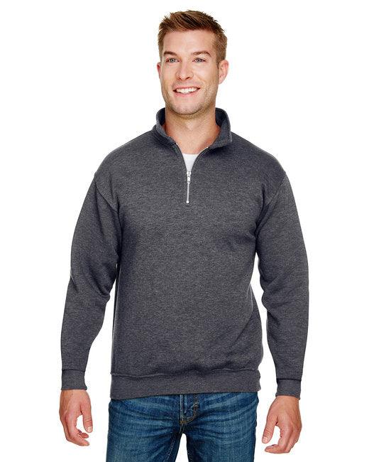 Bayside Unisex 9.5 oz., 80/20 Quarter-Zip Pullover Sweatshirt BA920 - Dresses Max