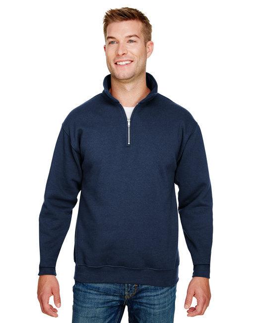 Bayside Unisex 9.5 oz., 80/20 Quarter-Zip Pullover Sweatshirt BA920 - Dresses Max