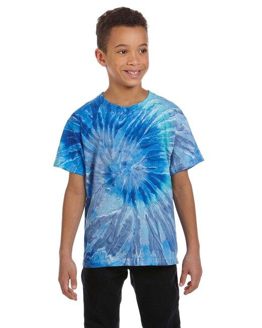 Tie-Dye Youth 5.4 oz. 100% Cotton T-Shirt CD100Y - Dresses Max