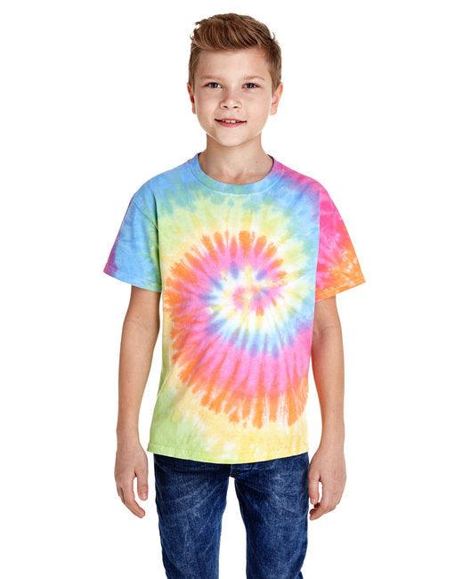 Tie-Dye Youth 5.4 oz. 100% Cotton T-Shirt CD100Y - Dresses Max