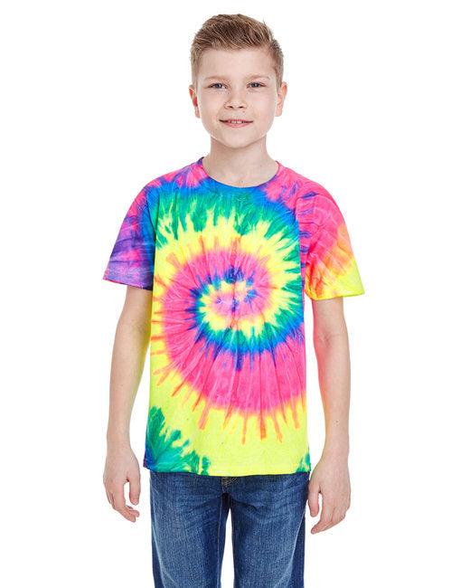 Tie-Dye Youth 5.4 oz. 100% Cotton T-Shirt CD100Y - Dresses Max