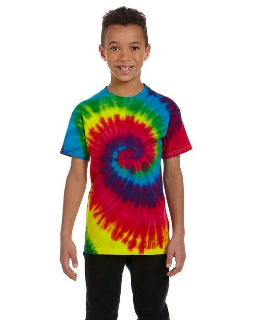 Tie-Dye Youth 5.4 oz. 100% Cotton T-Shirt CD100Y - Dresses Max