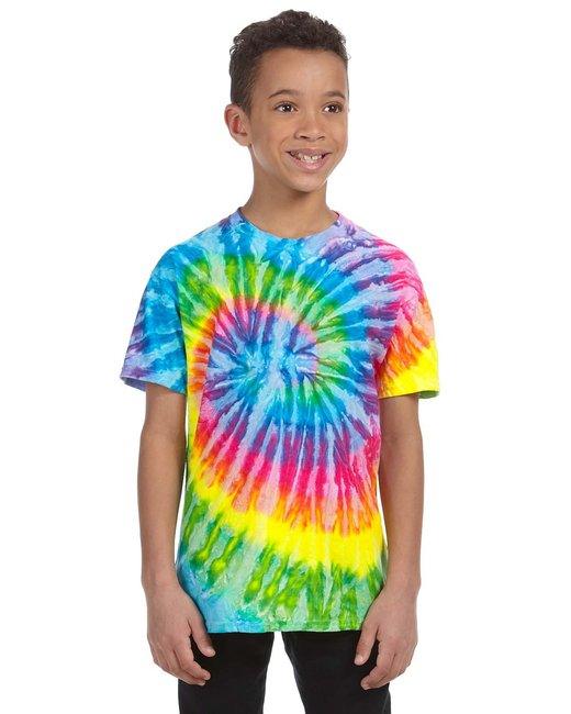 Tie-Dye Youth 5.4 oz. 100% Cotton T-Shirt CD100Y - Dresses Max