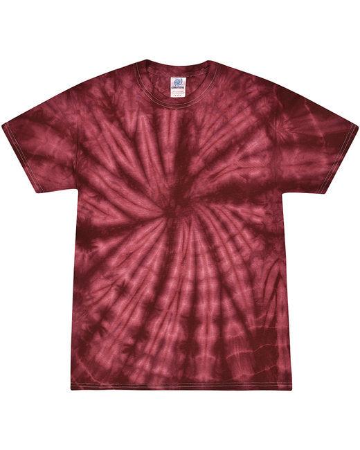 Tie-Dye Adult 5.4 oz. 100% Cotton Spider T-Shirt CD101 - Dresses Max