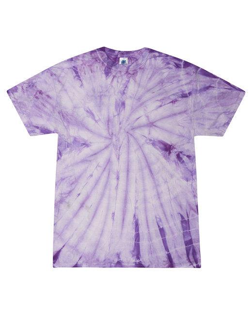 Tie-Dye Adult 5.4 oz. 100% Cotton Spider T-Shirt CD101 - Dresses Max