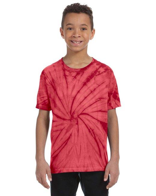 Tie-Dye Youth 5.4 oz. 100% Cotton Spider T-Shirt CD101Y - Dresses Max