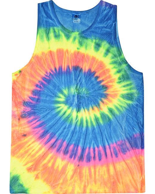 Tie-Dye Adult 5.4 oz. 100% Cotton Tank Top CD3500 - Dresses Max